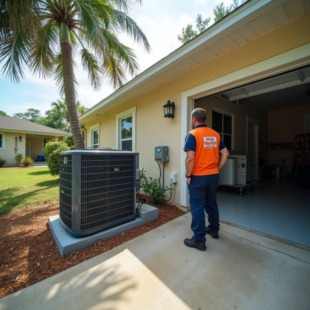 New high-efficiency HVAC system installed at a Clay County, FL home
